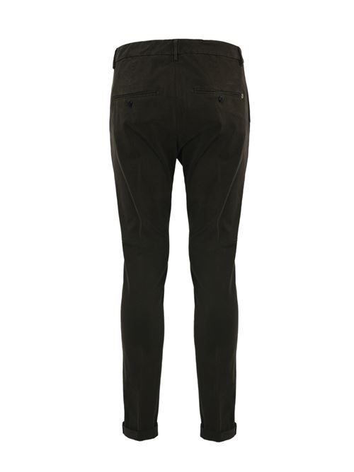 Pantalone Gaubert in cotone stretch marrone DONDUP | UP235 GSE043U PTD730